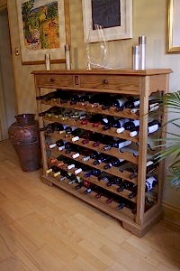 Solid Oak Wine Rack