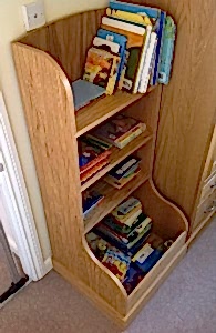 Oak child's bookcase