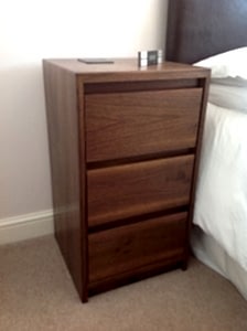 Bedside chest of drawers