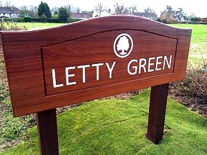 Letty green signs